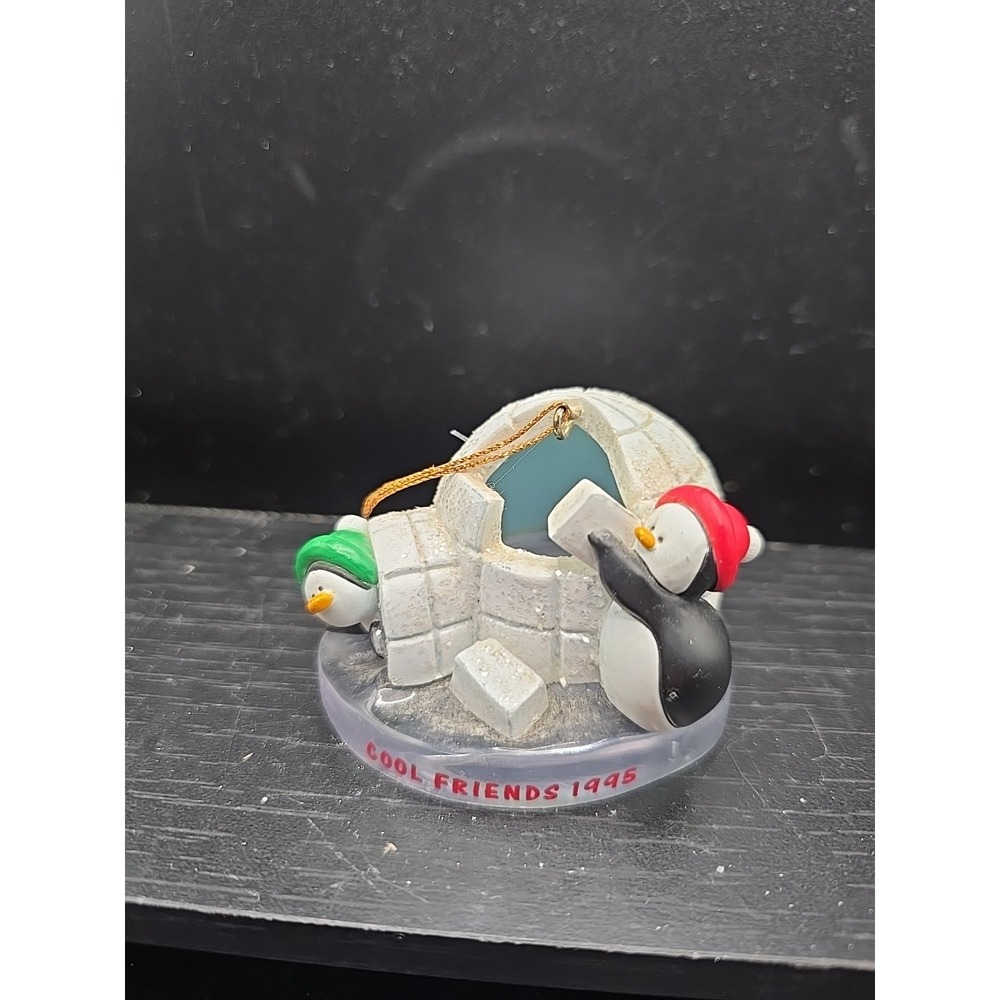 New Home 1996 Igloo with Penguins Ornament‎
